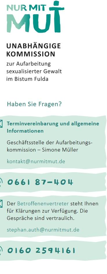 Abschlussbericht der Unabhängigen Kommission zur Aufarbeitung sexualisierter Gewalt im Bistum Fulfda ist veröffentlicht